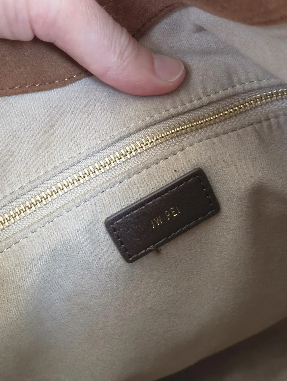 JW PEI Aria Faux Suede Shoulder Bag